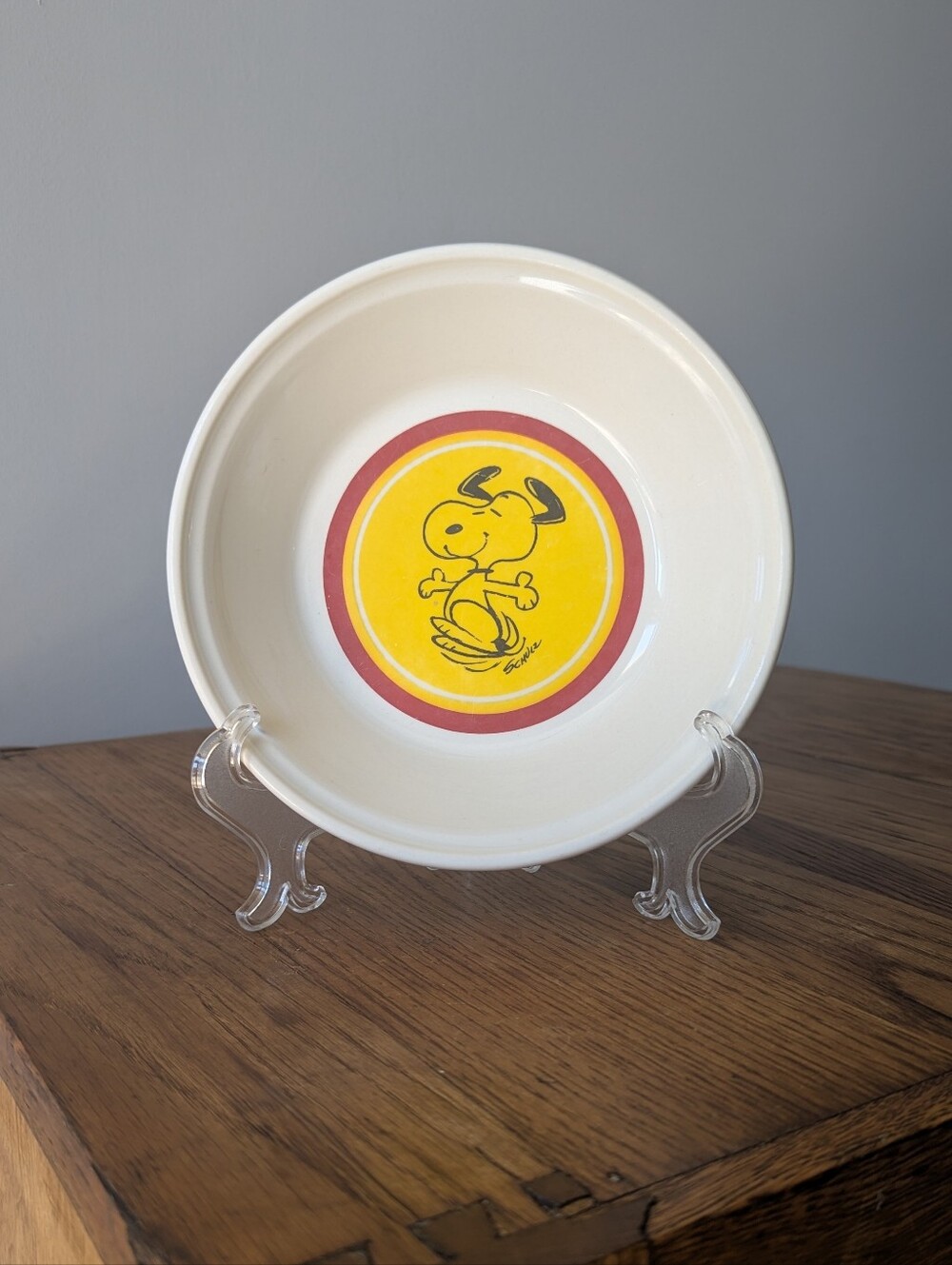 1968 Vintage Peanuts Snoopy Bowl - Iroquois China - Charles Schulz